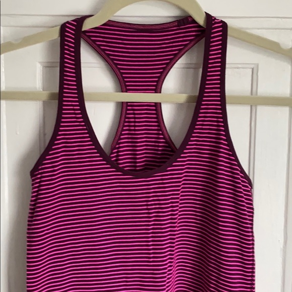 Lululemon pink stripe Racerback tank - Picture 5 of 7